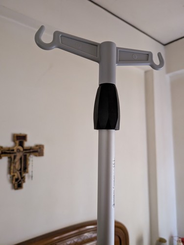 Asta per flebo alluminio - in,